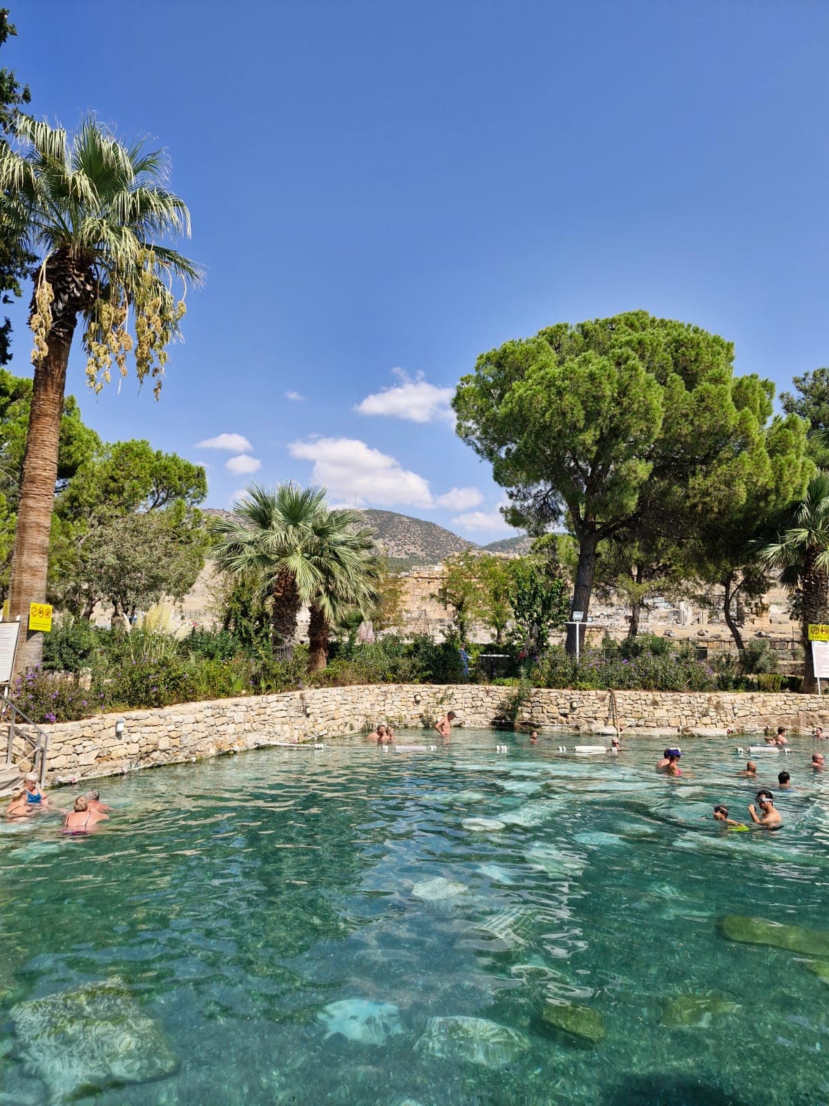 A break at the antique pool